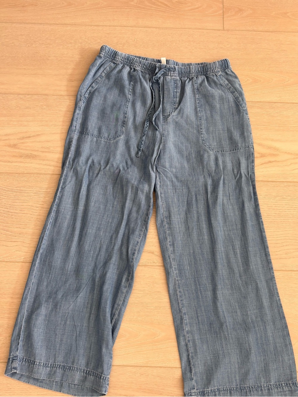 Splendid Men's Relaxed Chambray Drawstring Jeans - Blue